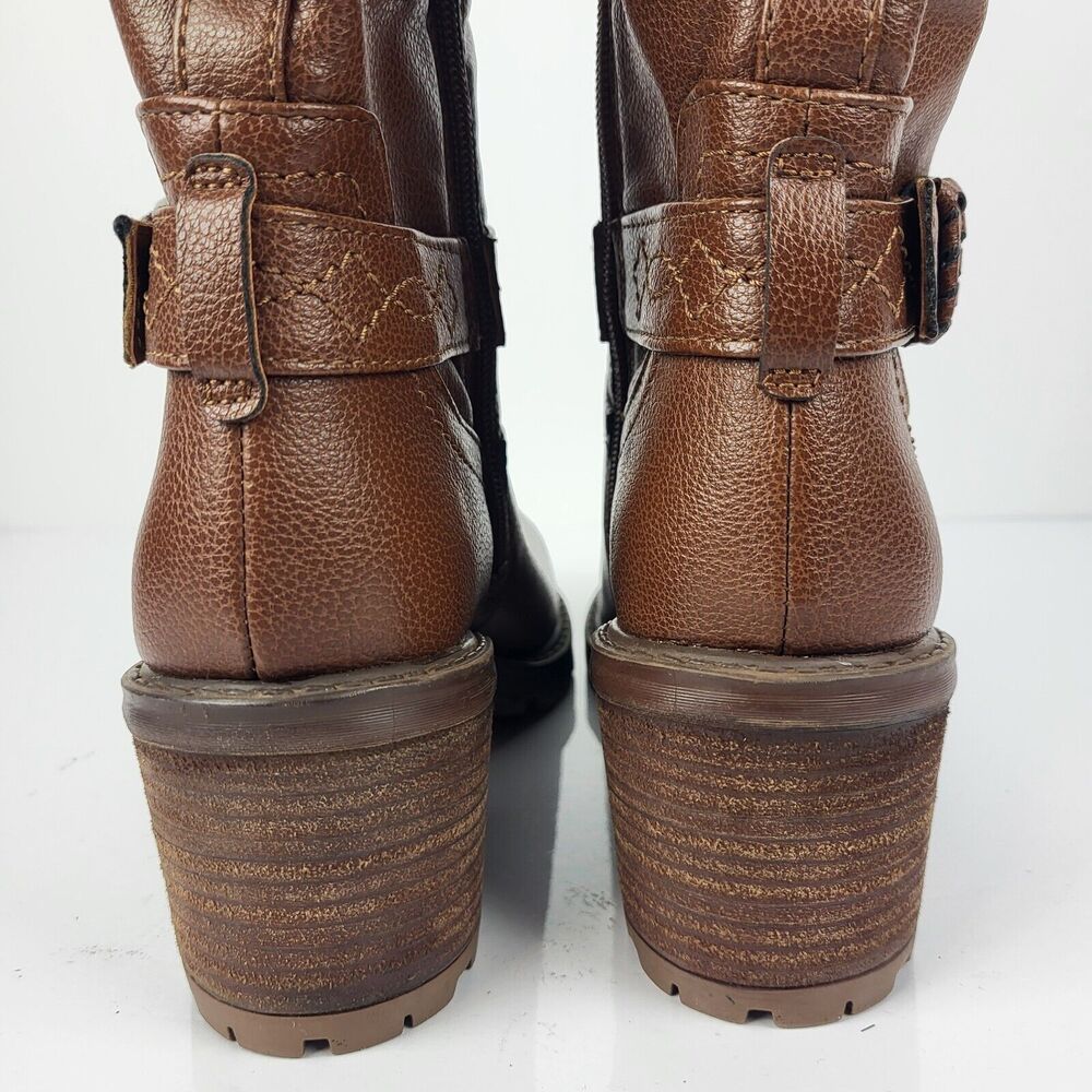 ZODIAC Georgia Round Toe Block Heel Zip-Up Riding Boot 8 M - Picture 5 of 12